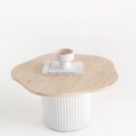 Ethel Beige Travertine Coffee Table