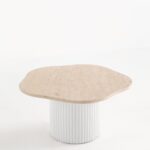 Ethel Beige Travertine Coffee Table
