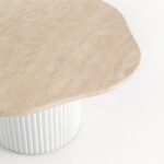 Ethel Beige Travertine Coffee Table