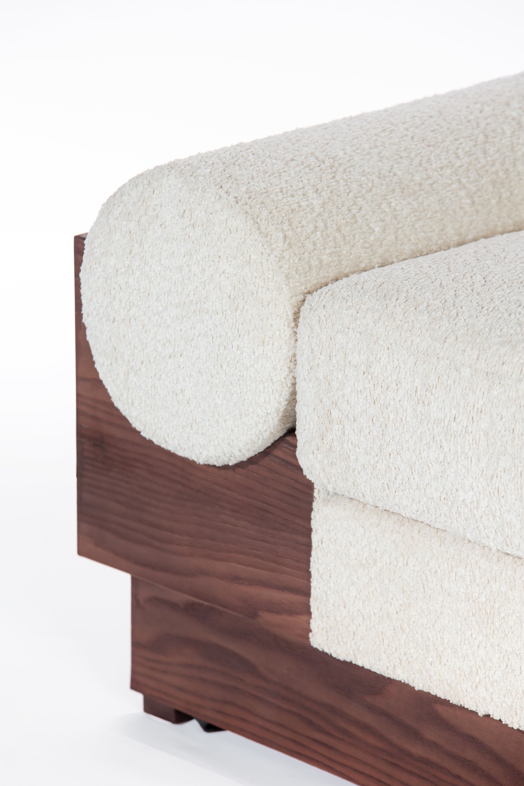 Zaylee Cream Boucle 3 Seater Sofa - Image 7