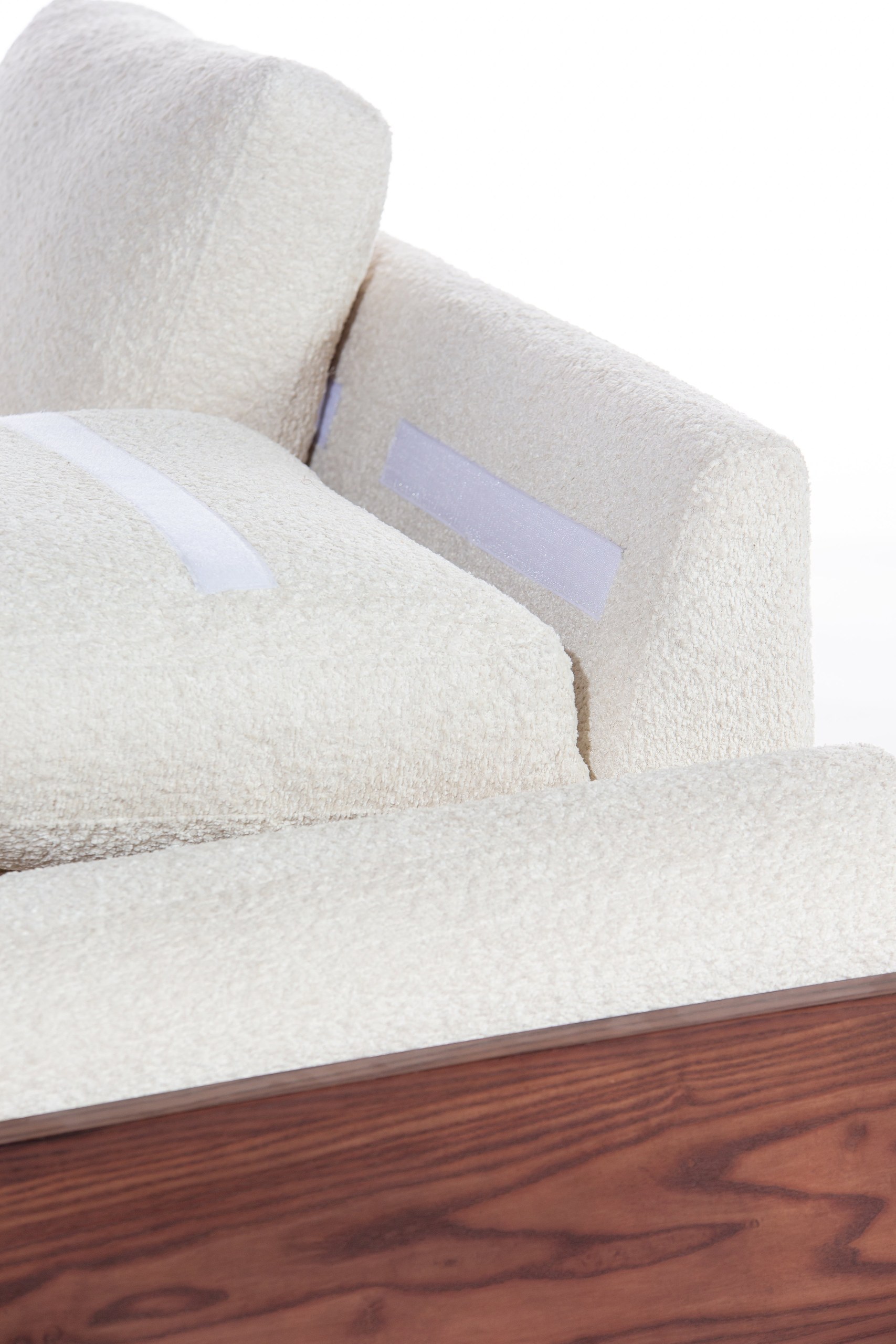 Zaylee Cream Boucle 3 Seater Sofa - Image 8