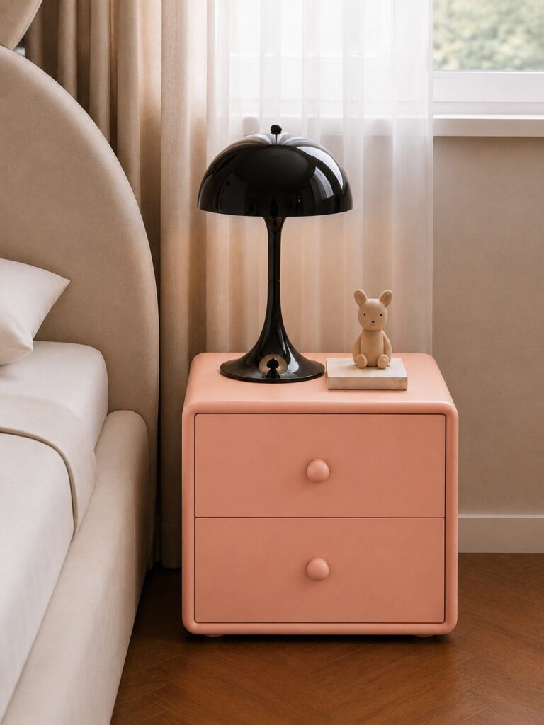 Patricia Kids Peach Bedside Table