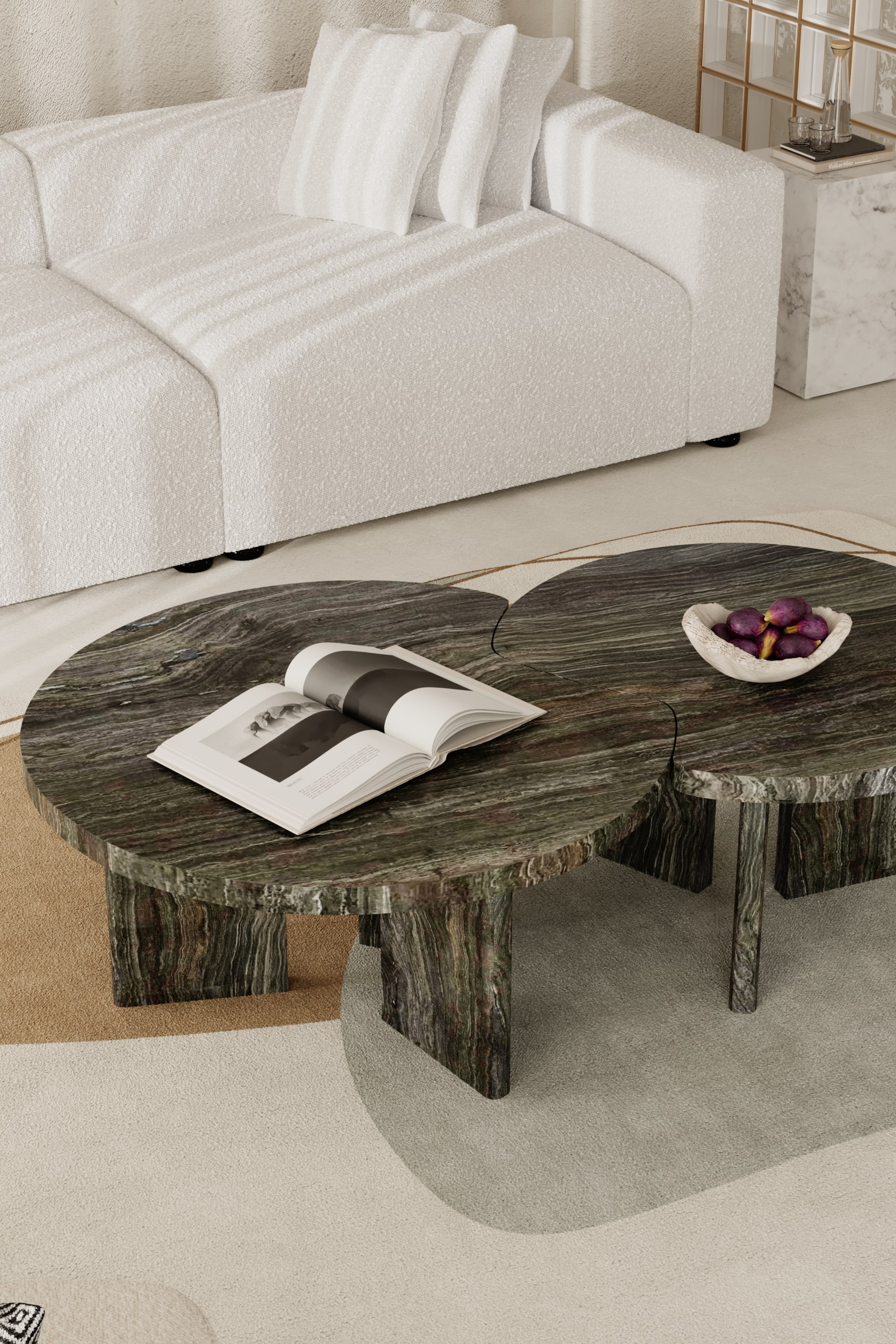 Agatha Travertine Coffee Table - Image 2