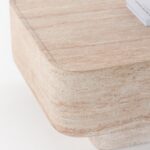 Blanca Travertine Finish Concrete Coffee Table
