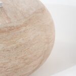 Rosso Travertine Finish Concrete Coffee Table