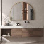 Zoya Gold Backlit Arched Wall Mirror (120x90CM)