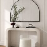 Zoya Black Backlit Arched Wall Mirror (120x90CM)