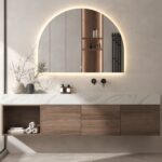 Zoya Frameless Backlit Arched Wall Mirror (120x90CM)