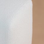 Naomi White Boucle Pouf