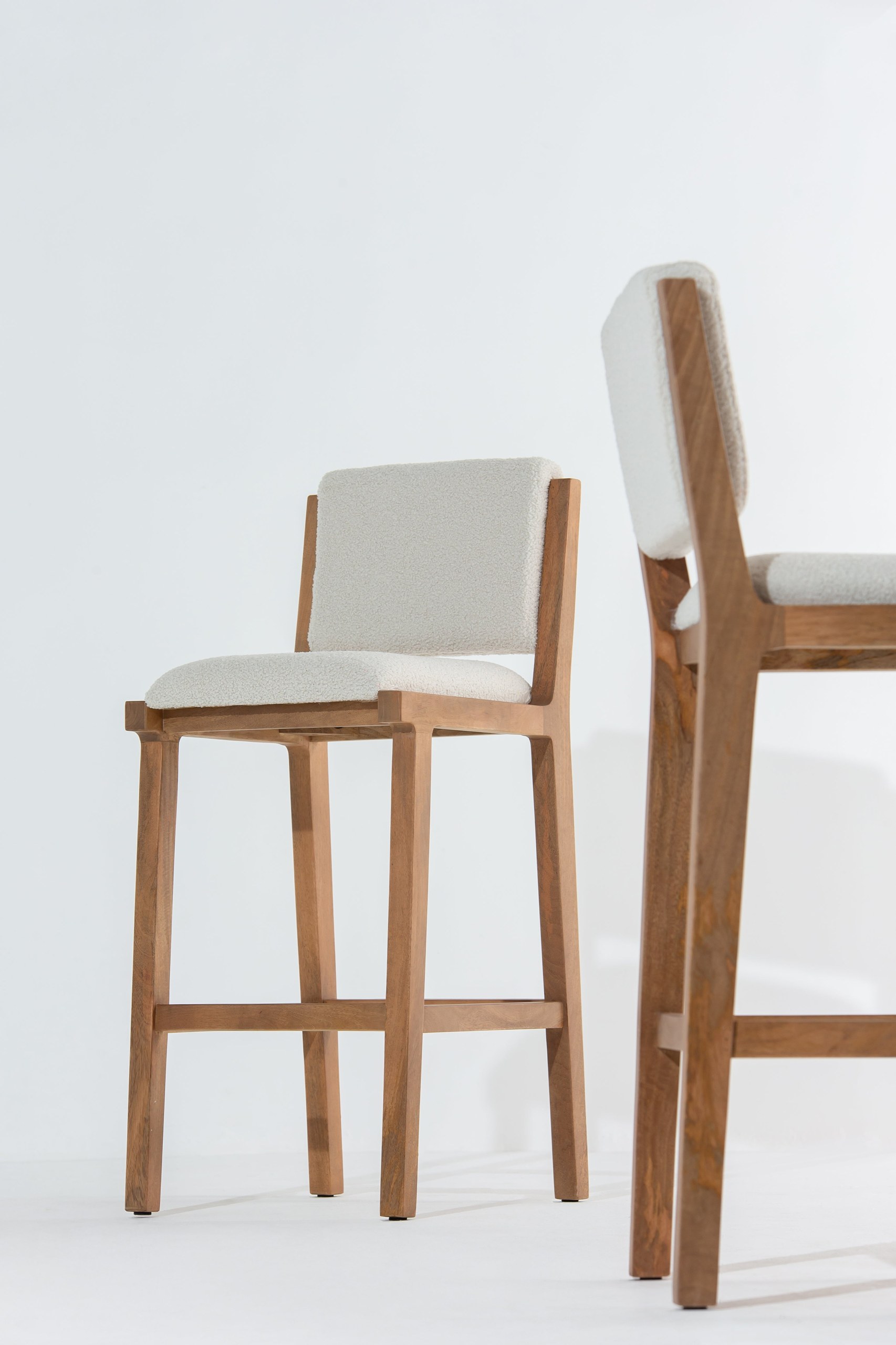 Josefine Wooden Bar Stool - Image 9