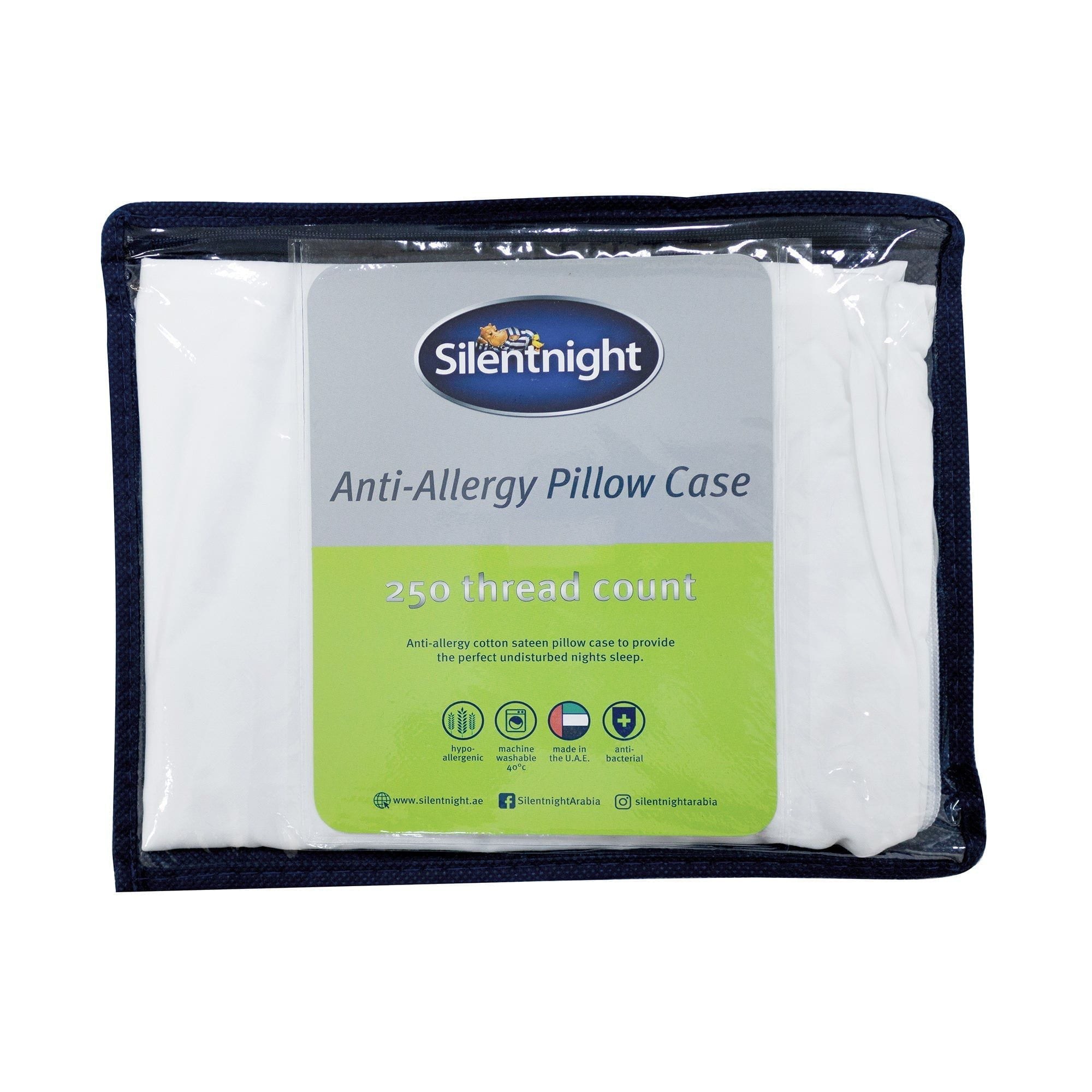 Silentnight Anti Allergy Bolster Pillowcase - Image 2