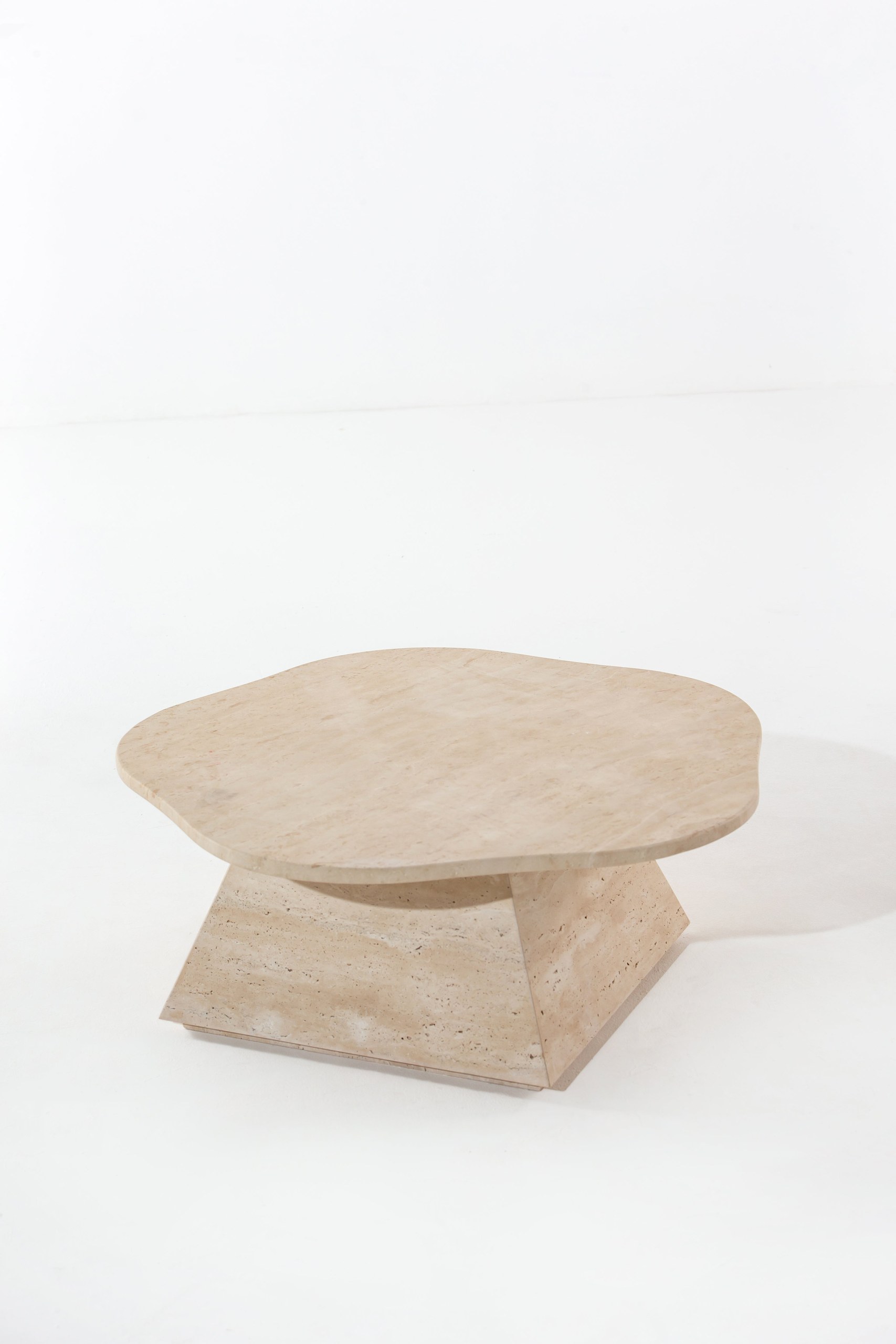 Solail Beige Travertine Coffee Table - Image 3