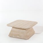 Kailah Beige Travertine Coffee Table