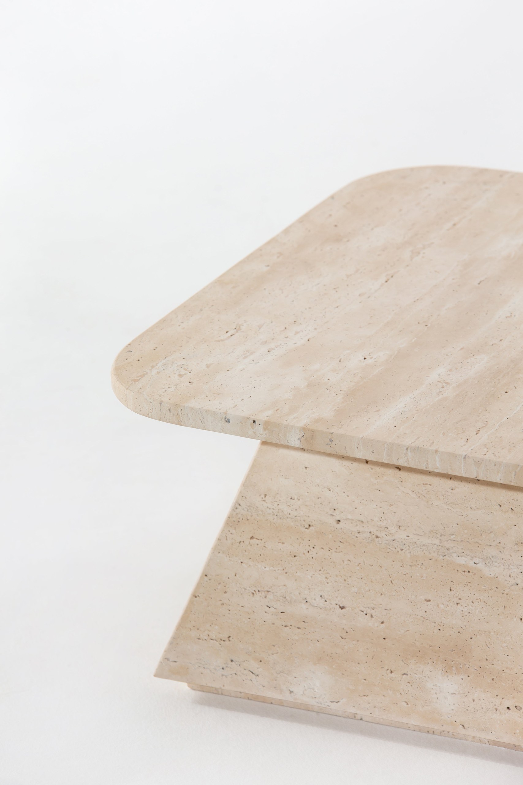 Kailah Beige Travertine Coffee Table - Image 2