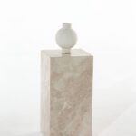 Zelda Brecia Beige Marble Plinth