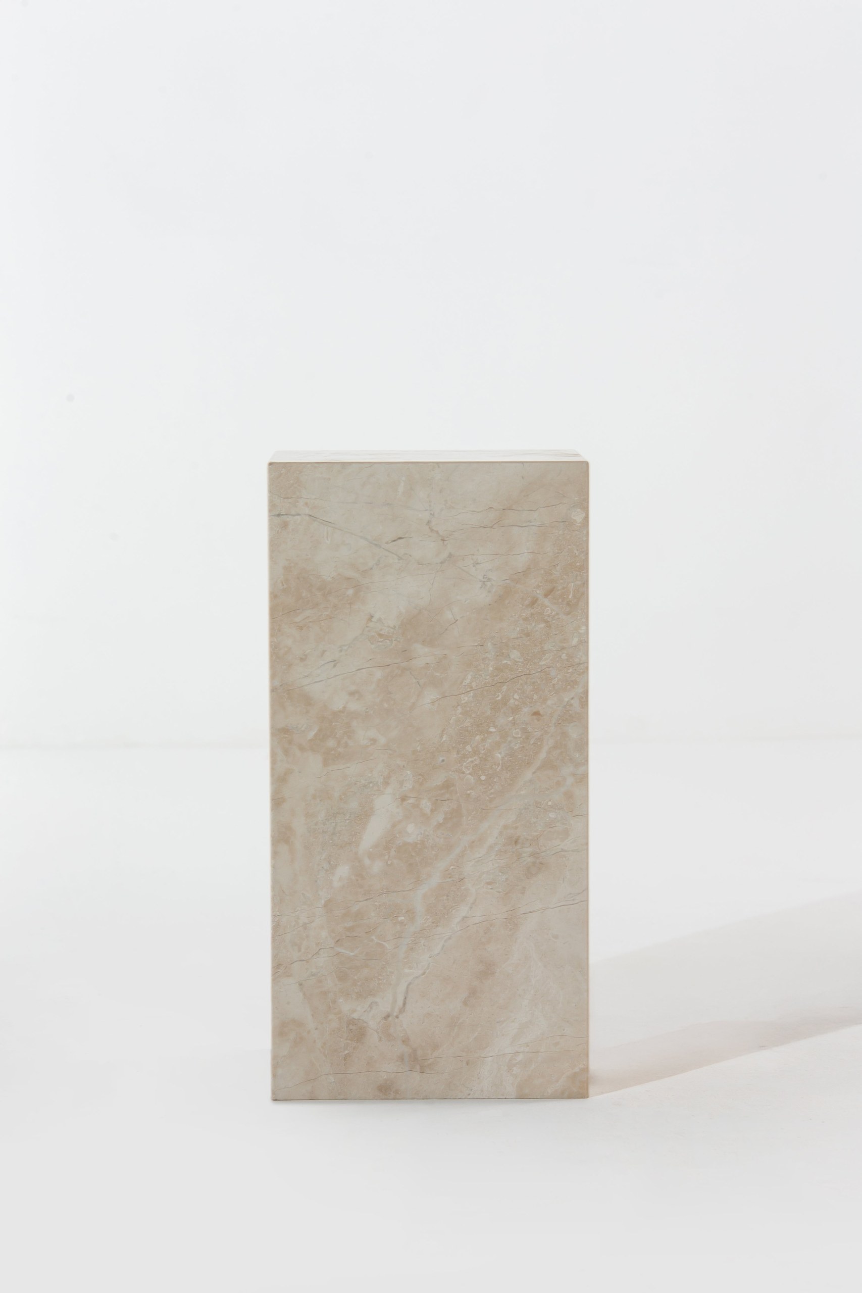 Zelda Brecia Beige Marble Plinth - Image 3