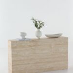 Annalyn Beige Travertine Console Table