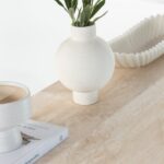 Annalyn Beige Travertine Console Table