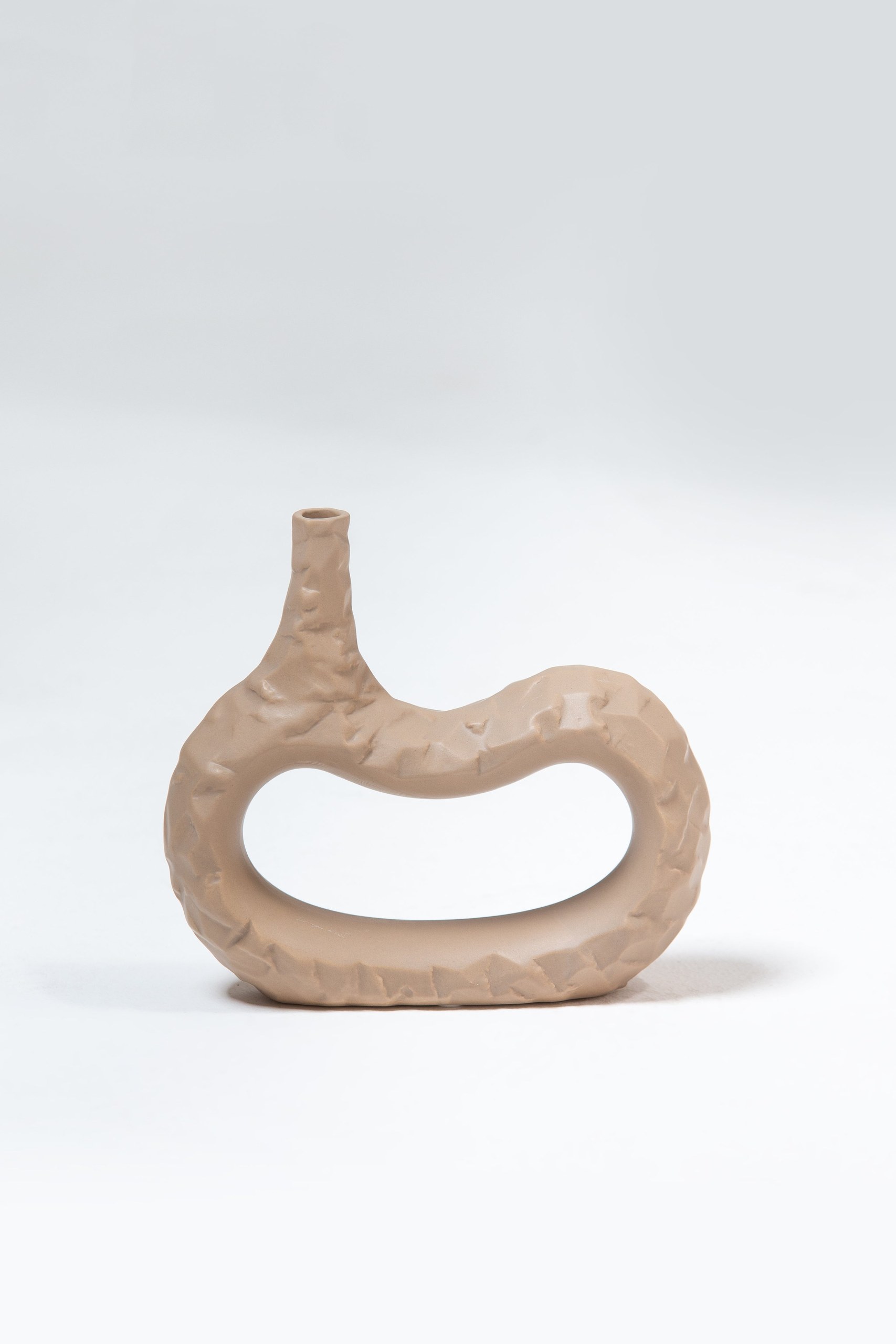 Desert Asymmetrical Loop Ceramic Vase