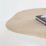 Eclisse Travertine Top Dining Table with Orobico Grey Base