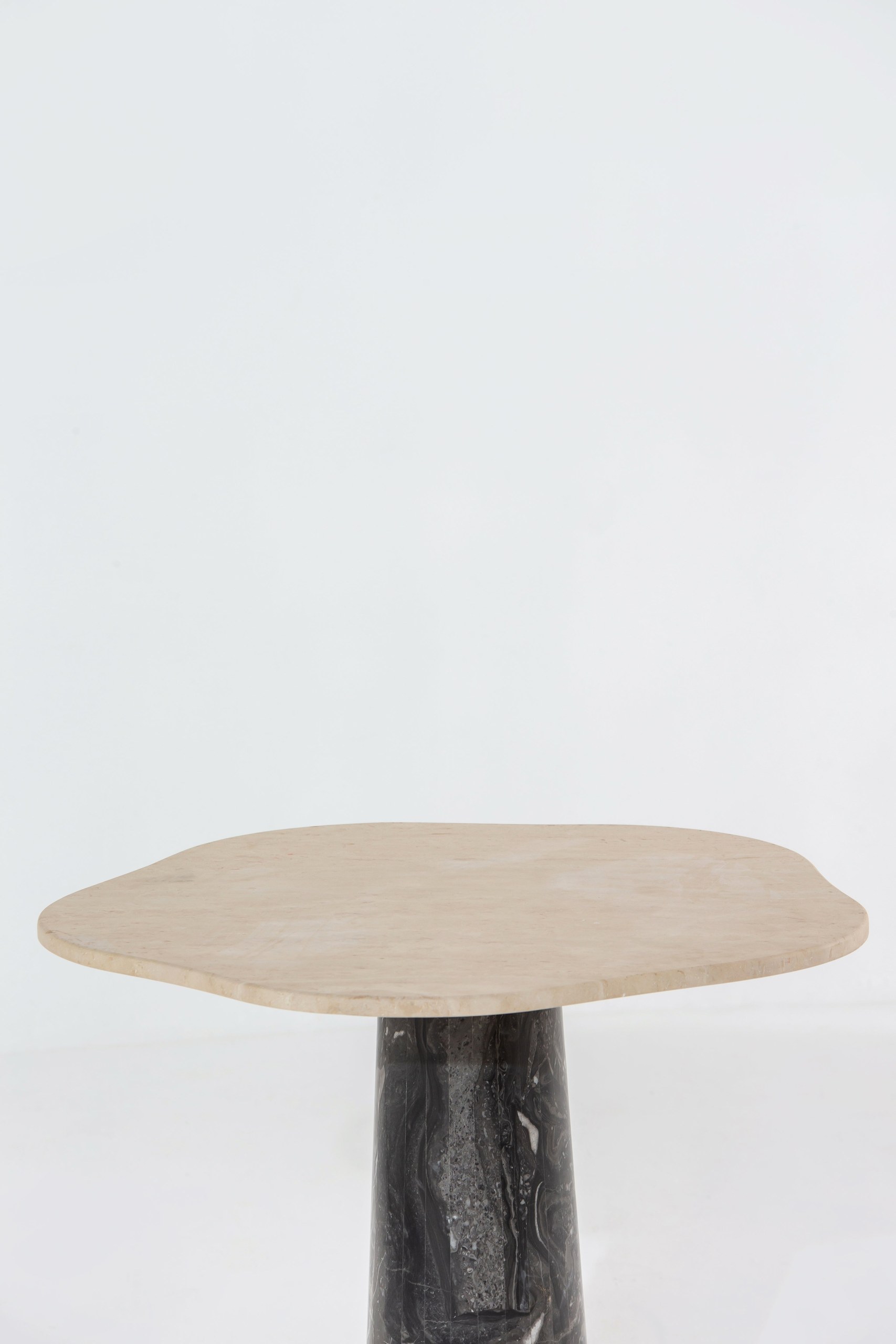 Eclisse Travertine Top Dining Table with Orobico Grey Base - Image 7