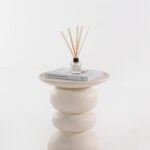 Ambre Off White Concrete Side table