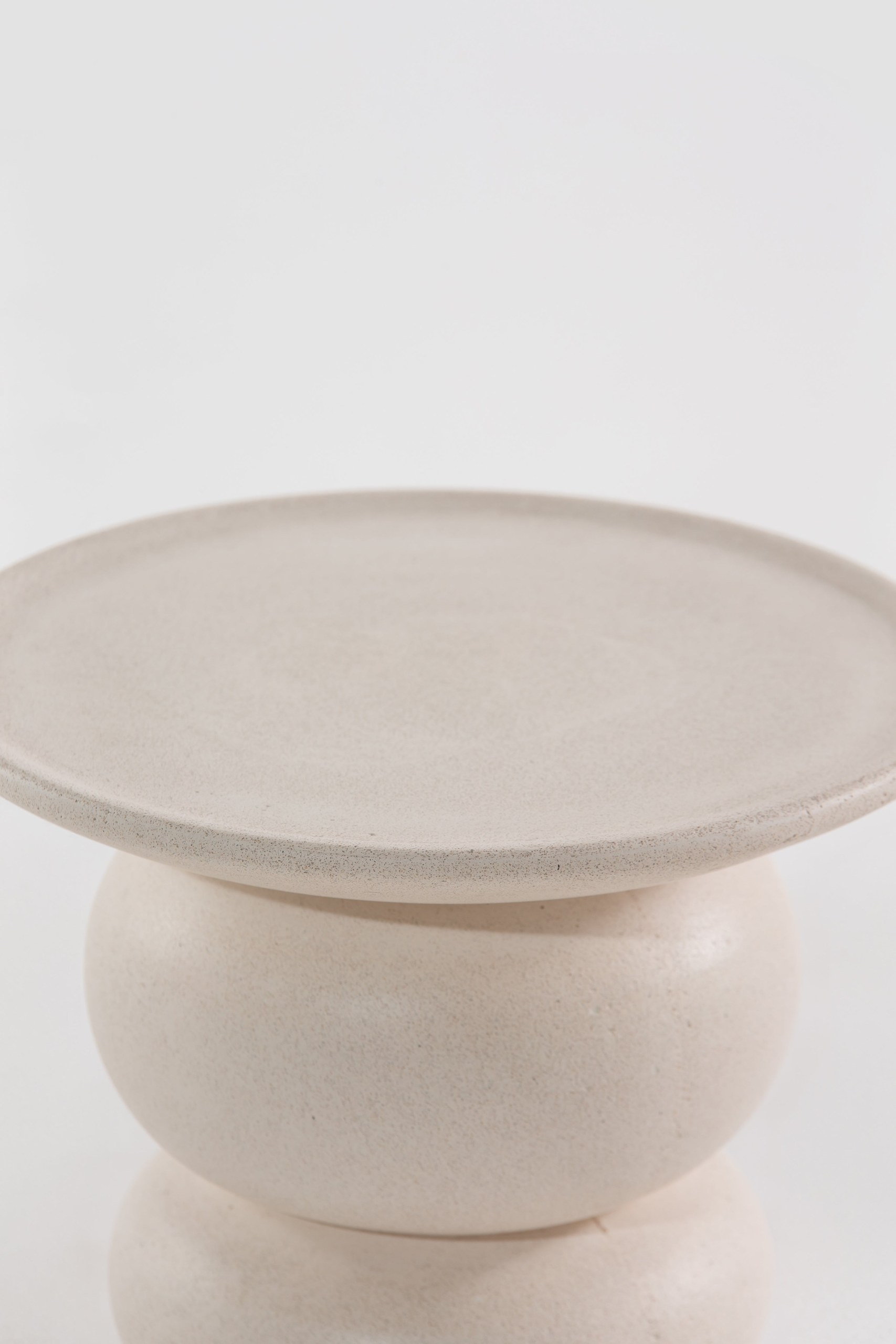 Ambre Off White Concrete Side table - Image 2