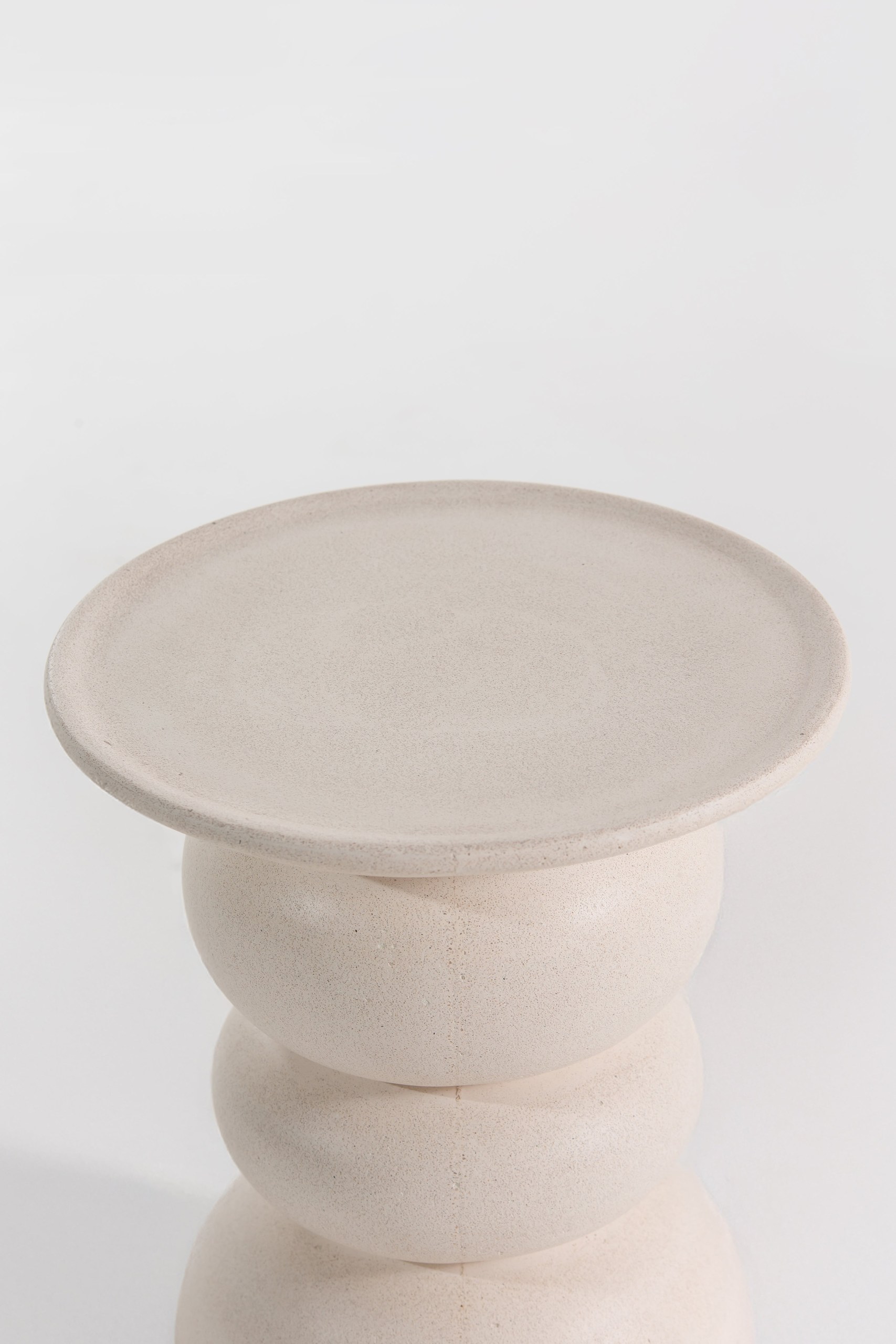 Ambre Off White Concrete Side table - Image 5