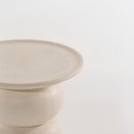 Ambre Off White Concrete Side table