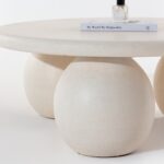 Pallas Off White Concrete Coffee Table