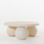 Pallas Off White Concrete Coffee Table