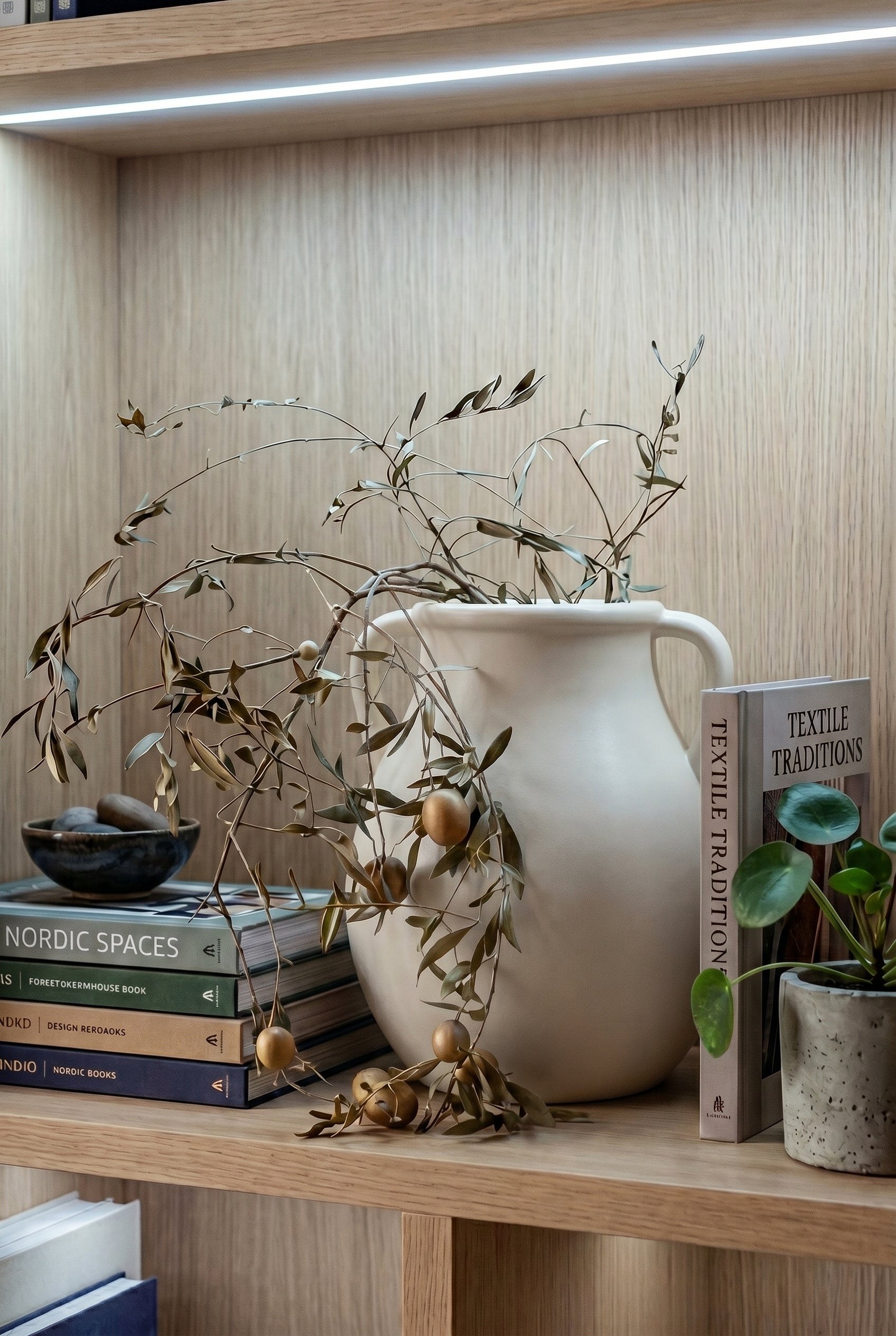 Corsica White Concrete Decor Vase