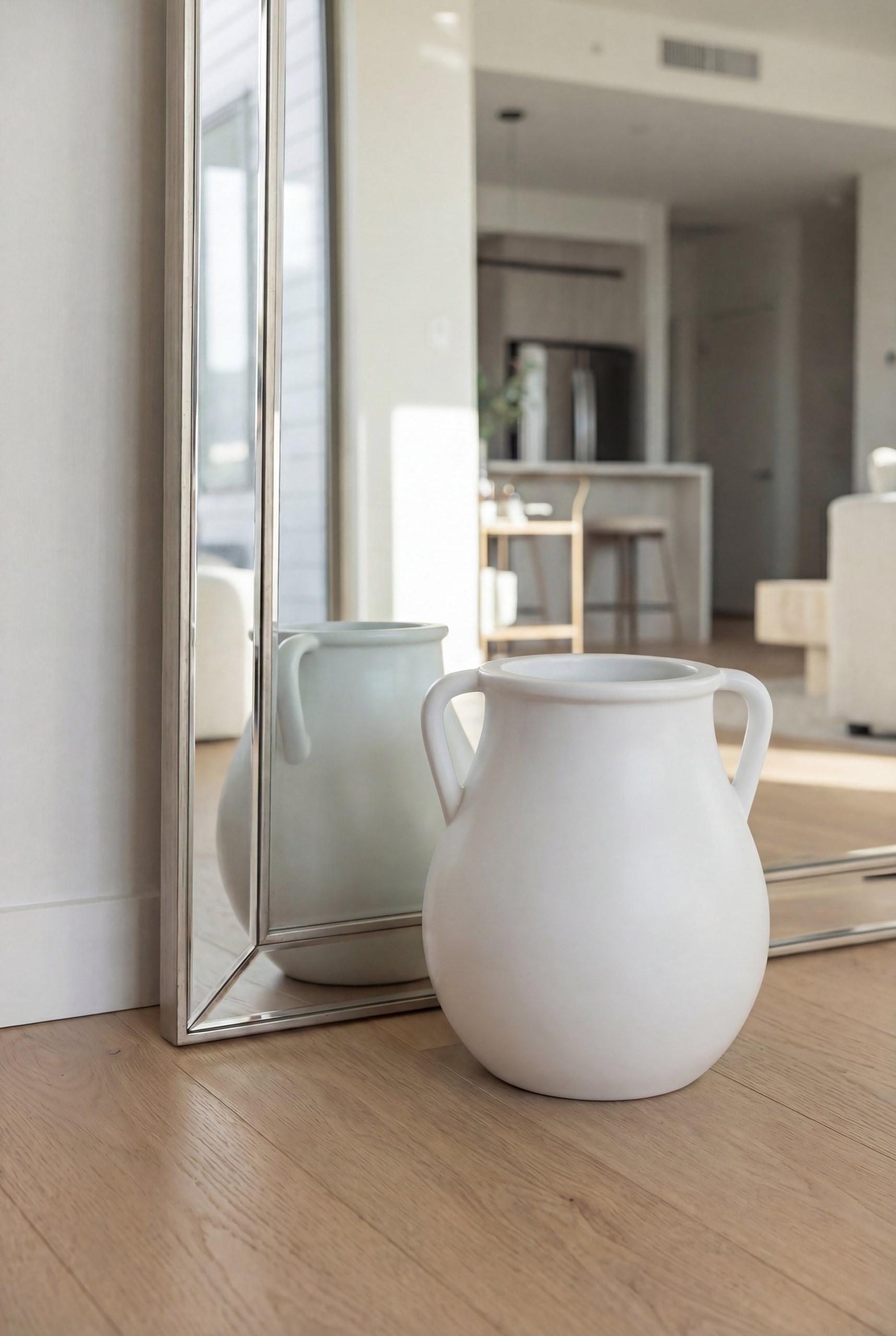 Corsica White Concrete Decor Vase - Image 7