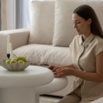 Velia Off White Microconcrete Nesting Coffee Table