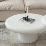 Velia Off White Microconcrete Nesting Coffee Table