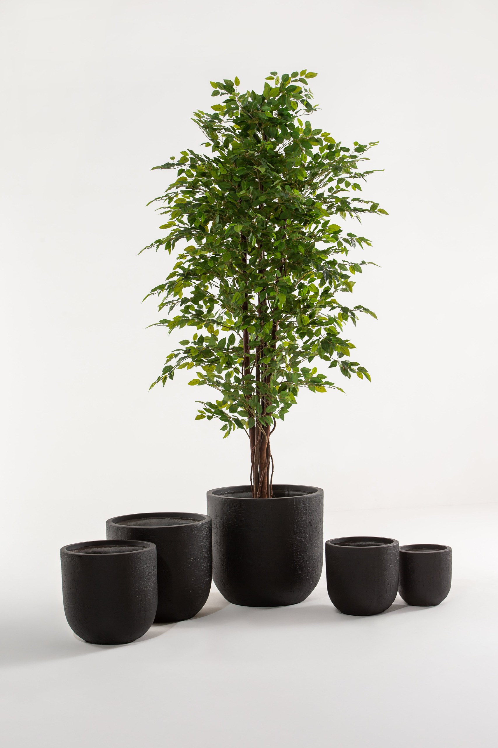 Black Fiber Clay Pot - Image 2