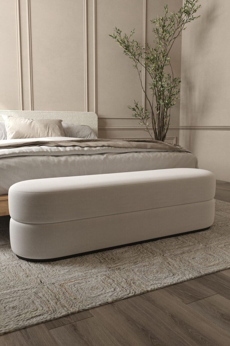 Manila Stone Ivory Bench