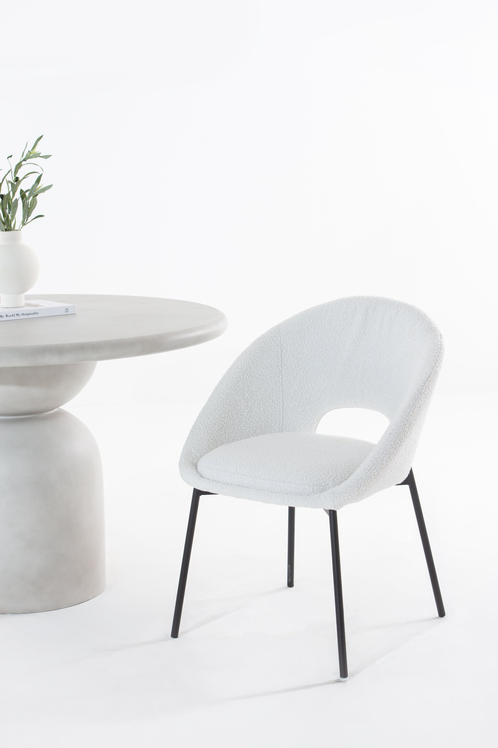 Delos Boucle Dining Chair