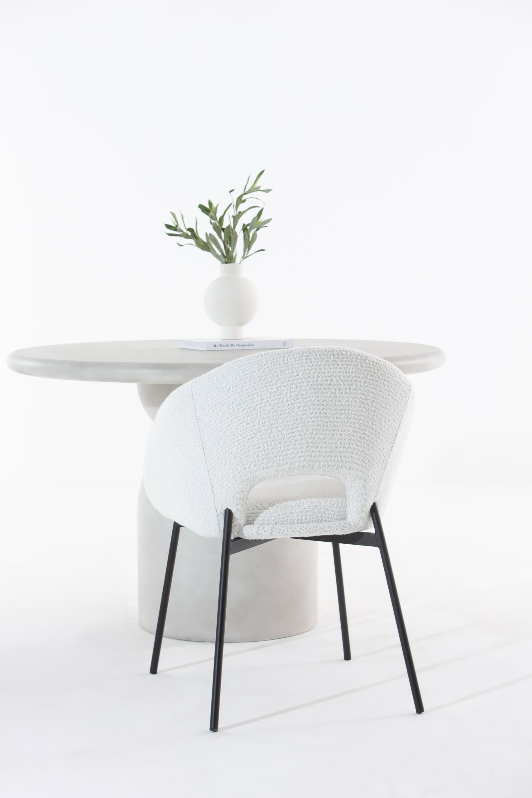 Delos Boucle Dining Chair - Image 5