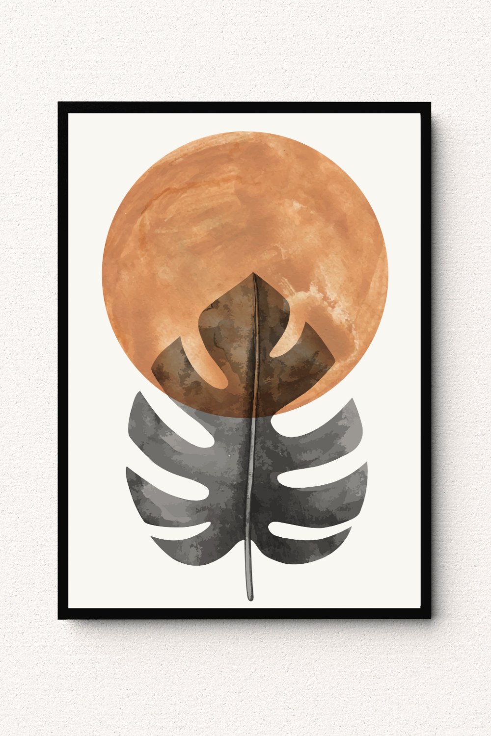 Solstice Monstera Eclipse Wall Art