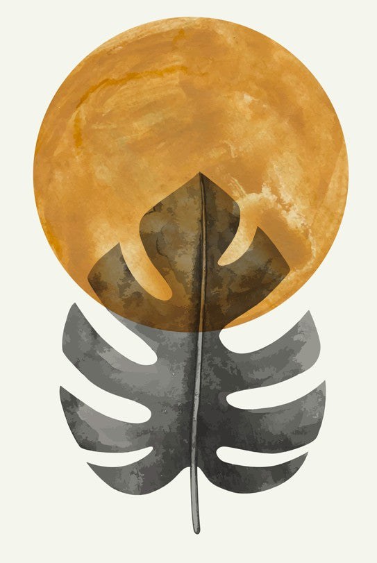 Solstice Monstera Eclipse Wall Art - Image 2
