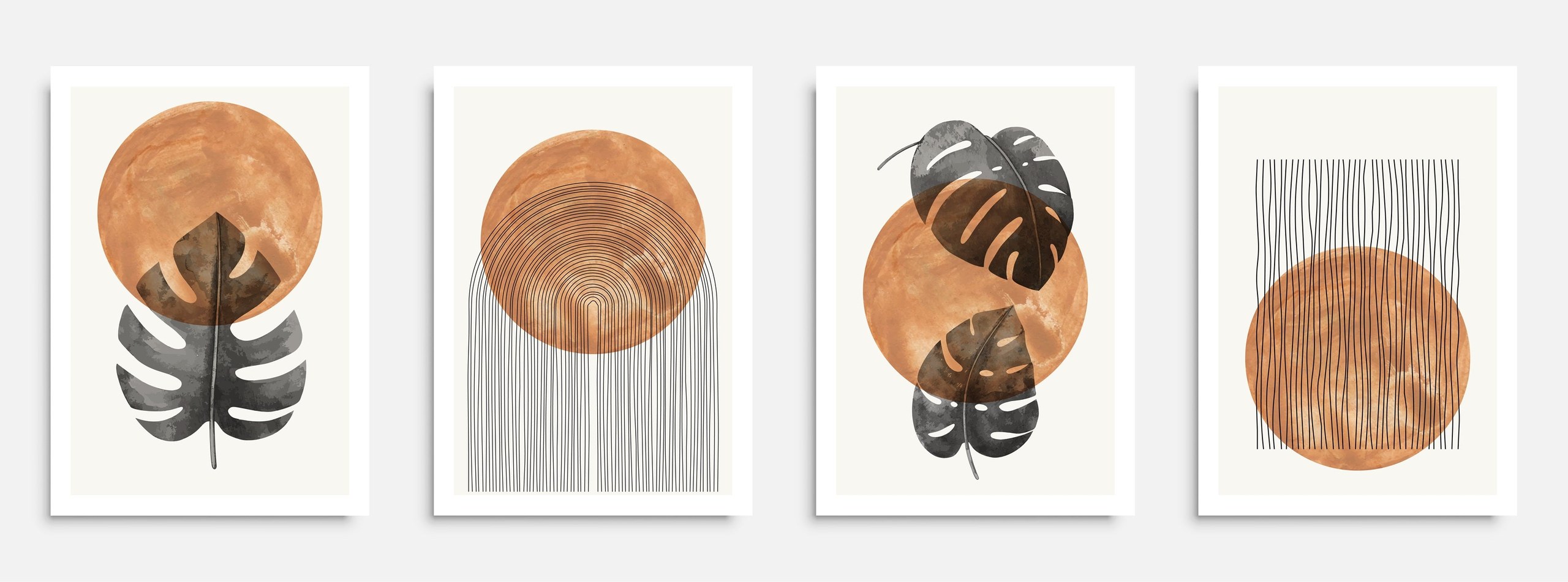 Solstice Monstera Eclipse Wall Art - Image 3