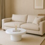 Velia Off White Microconcrete Coffee Table