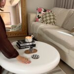 Velia Off White Microconcrete Coffee Table
