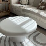 Velia Off White Microconcrete Coffee Table