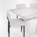 Avencia Fior De Pasco Dining Table with White Base