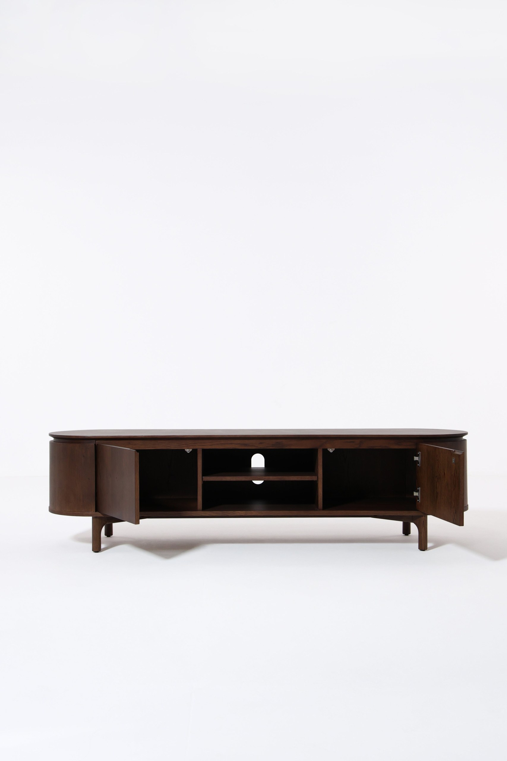 Orbique Dark Wooden TV Unit - Image 4