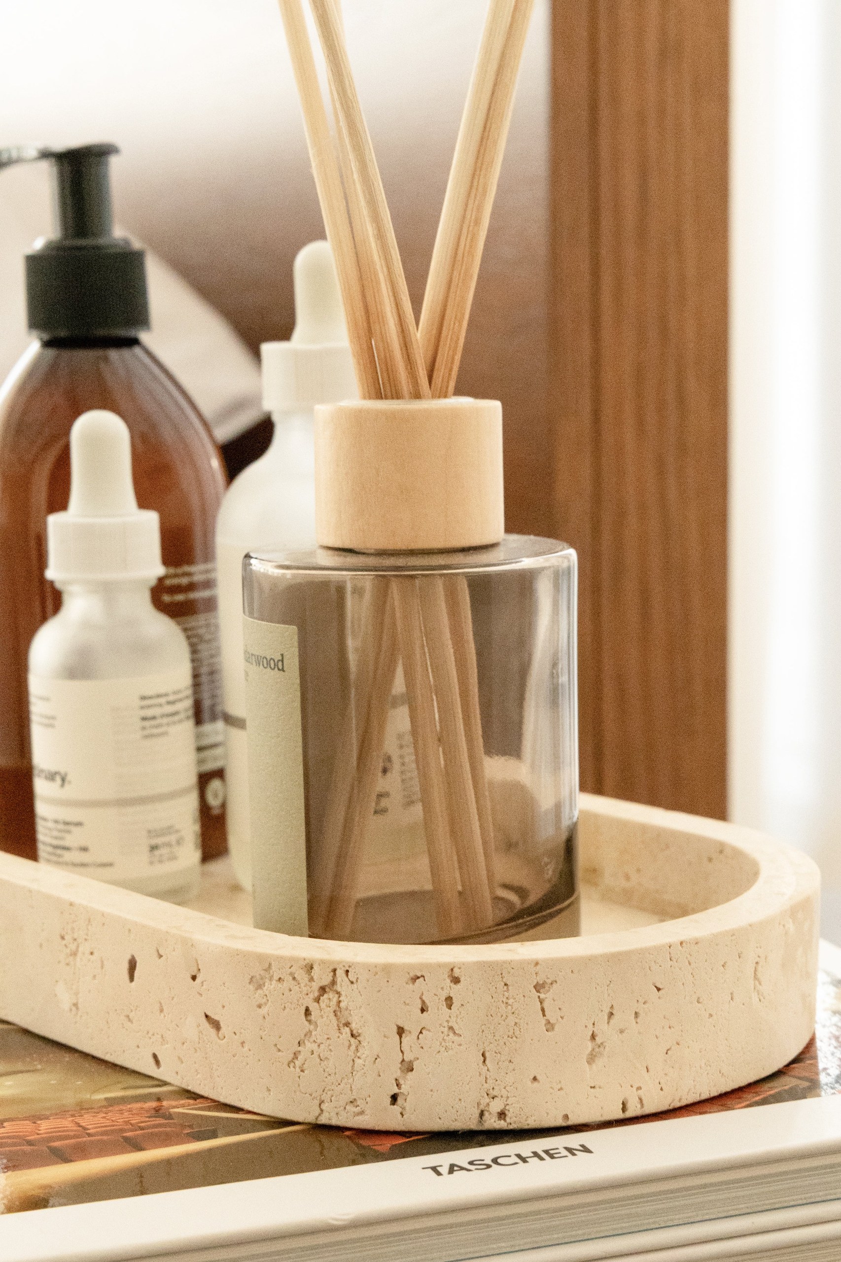 Beige Travertine Oval Tray - Image 4