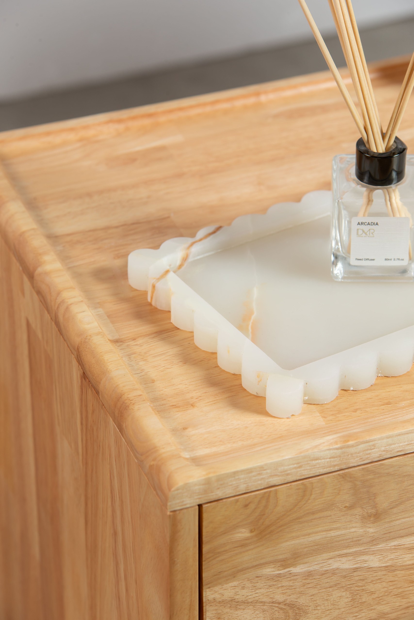 Green Onyx Rectangular Fluted Edge Tray - Image 2
