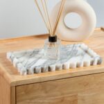 Arabescato Rectangular Fluted Edge Tray